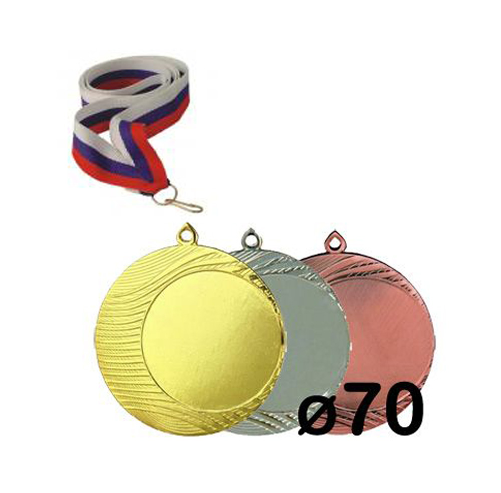 Medaile - zlatá, stříbrná, bronzová + trikolora