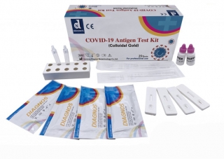 1ks Antigenní výtěrový test COVID-19 s koloidním zlatem DIAGNOS